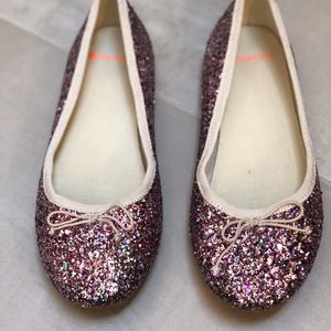 Girls CrewCuts Pink/Multi Sparkle Flats